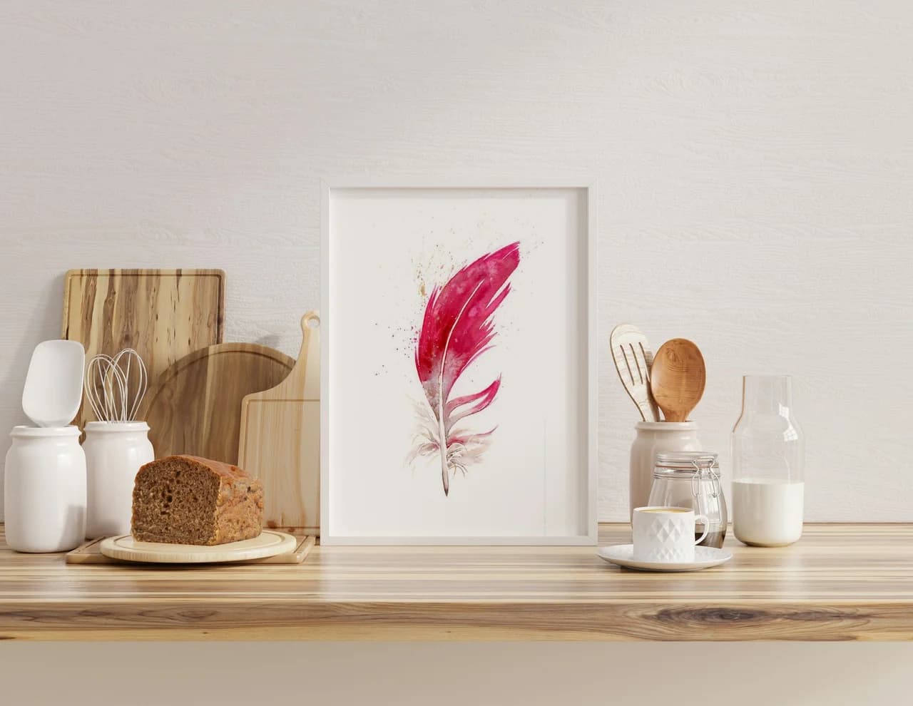 Cardinal shown in a room setting