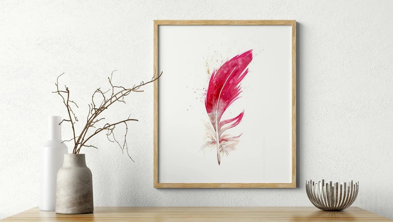Cardinal shown in a room setting