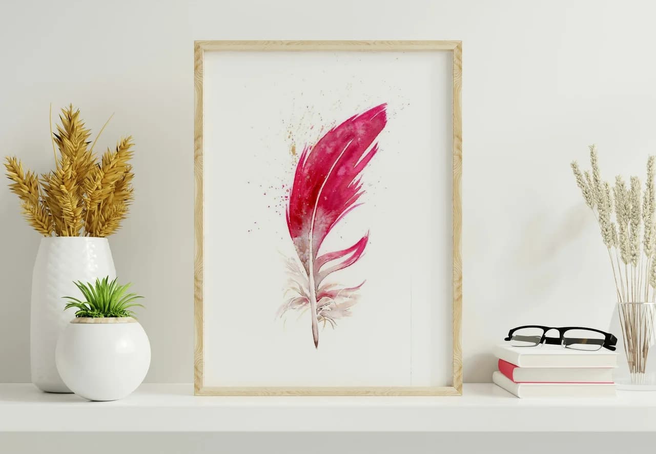 Cardinal shown in a room setting