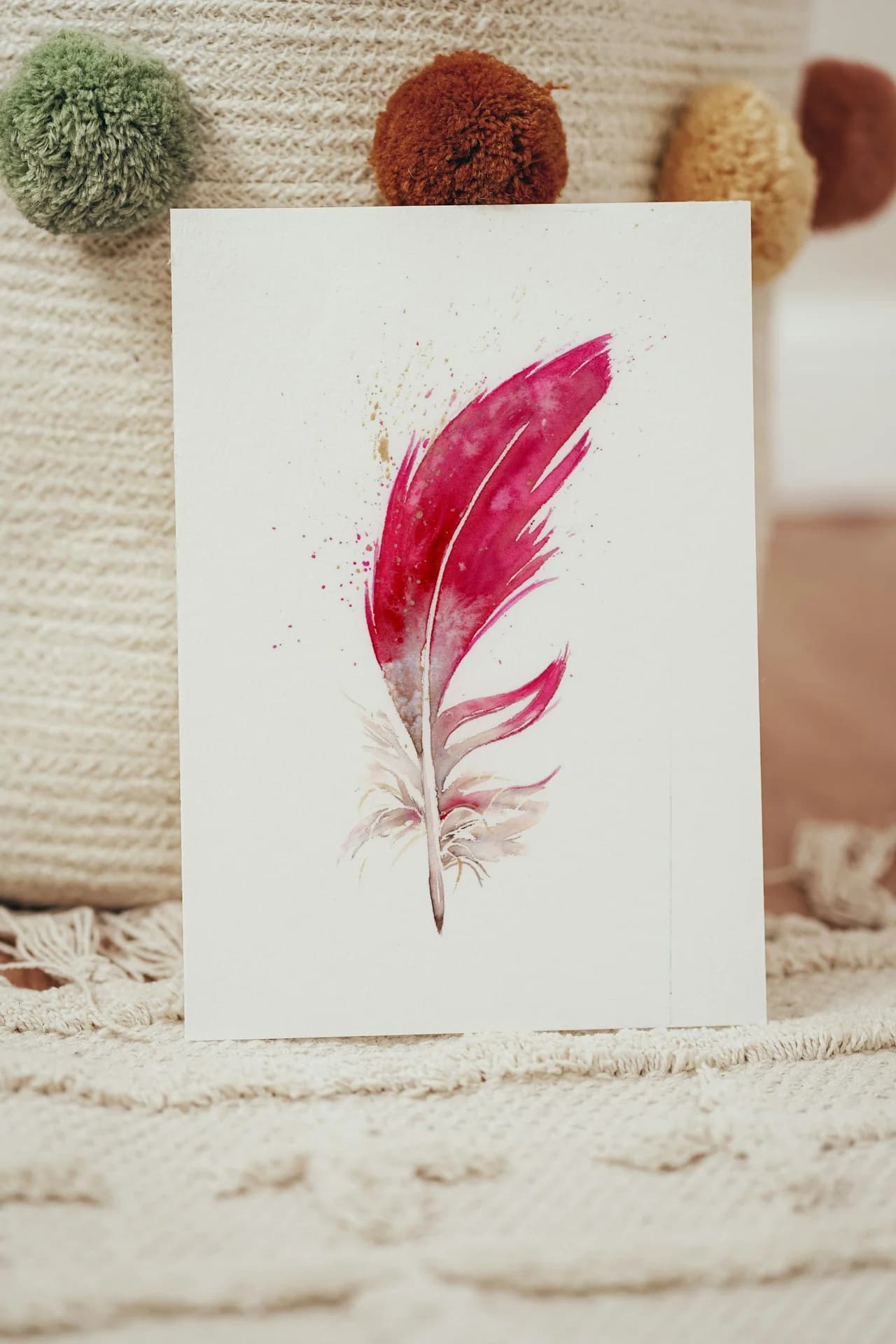 Cardinal shown in a room setting