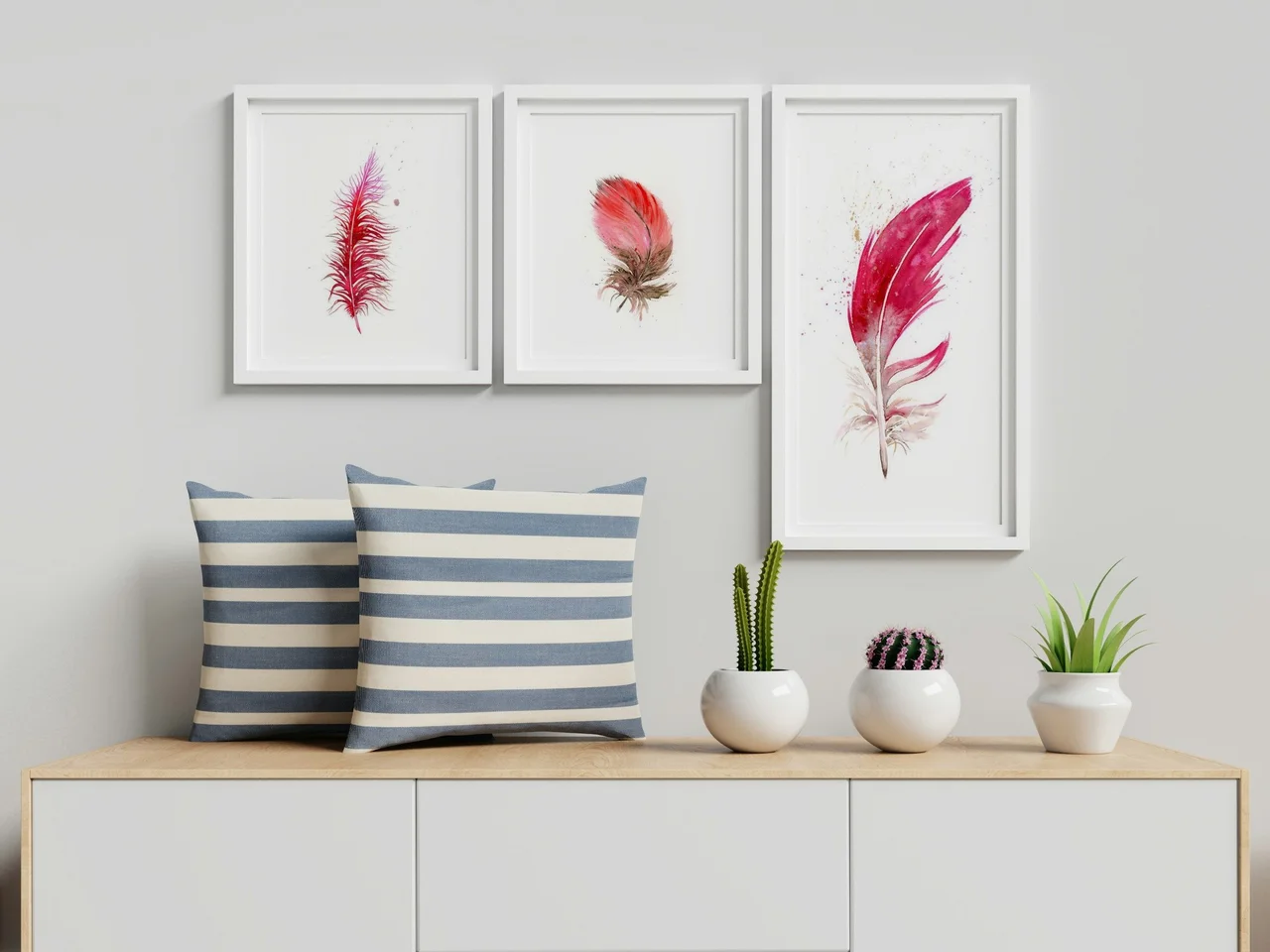 Cardinal shown in a room setting