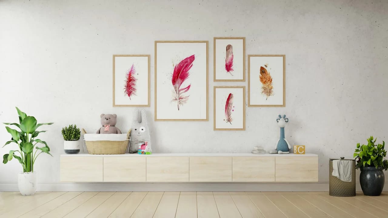 Cardinal shown in a room setting