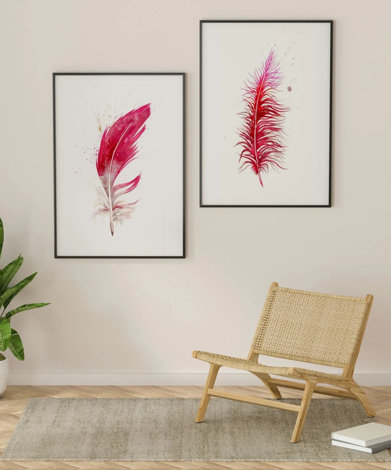 Cardinal shown in a room setting