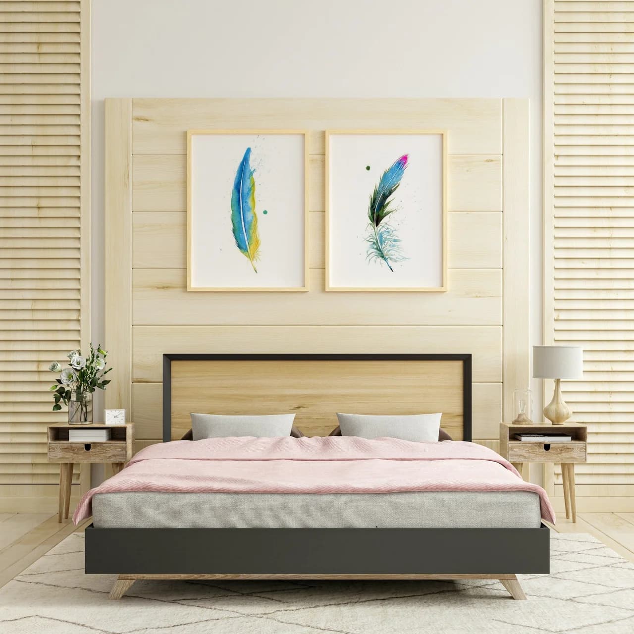Macaw shown in a room setting