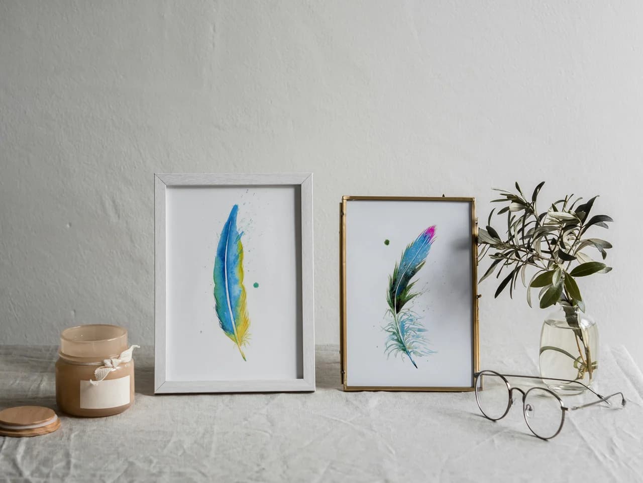 Macaw shown in a room setting