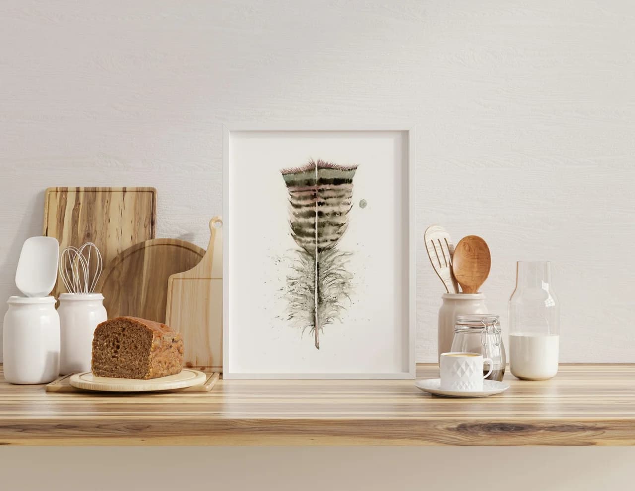 Turkey shown in a room setting