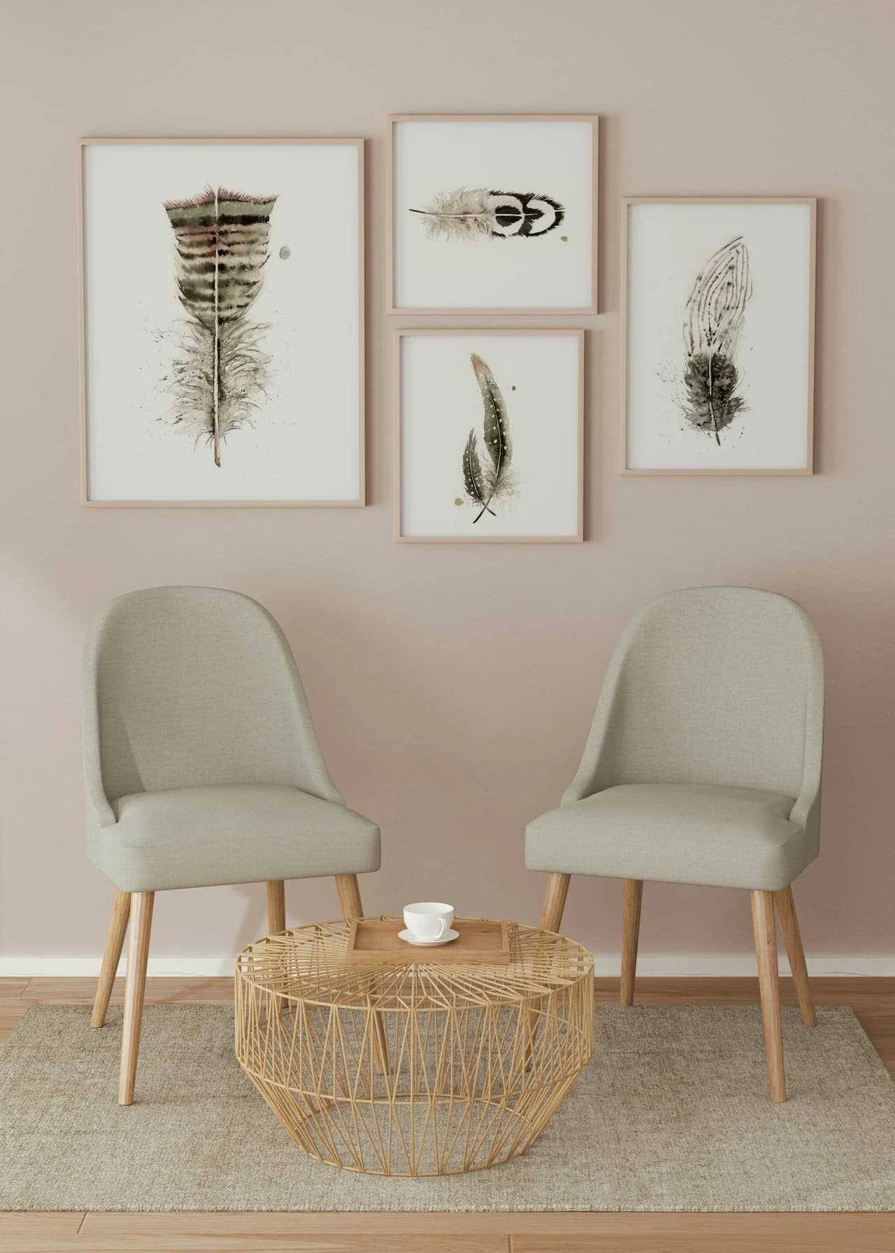 Turkey shown in a room setting