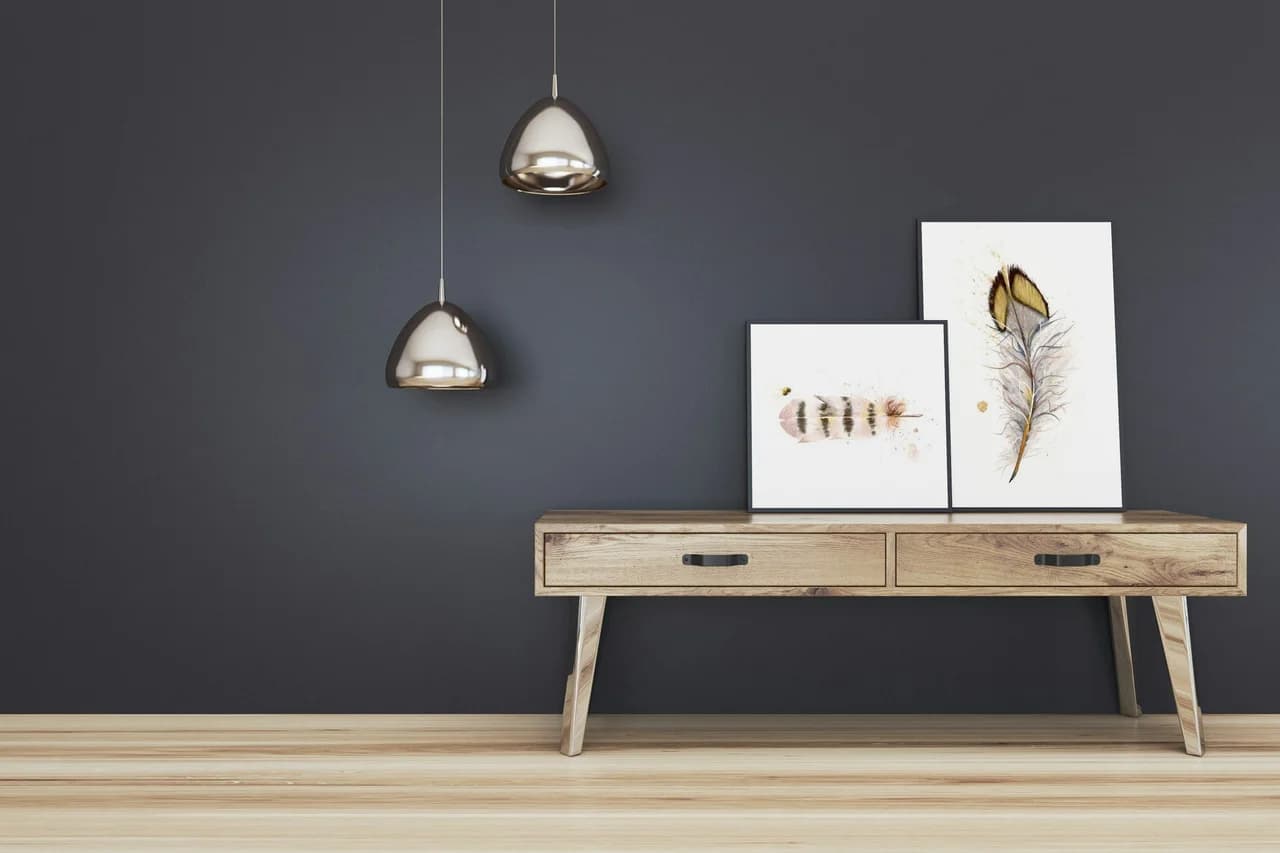 Quail shown in a room setting