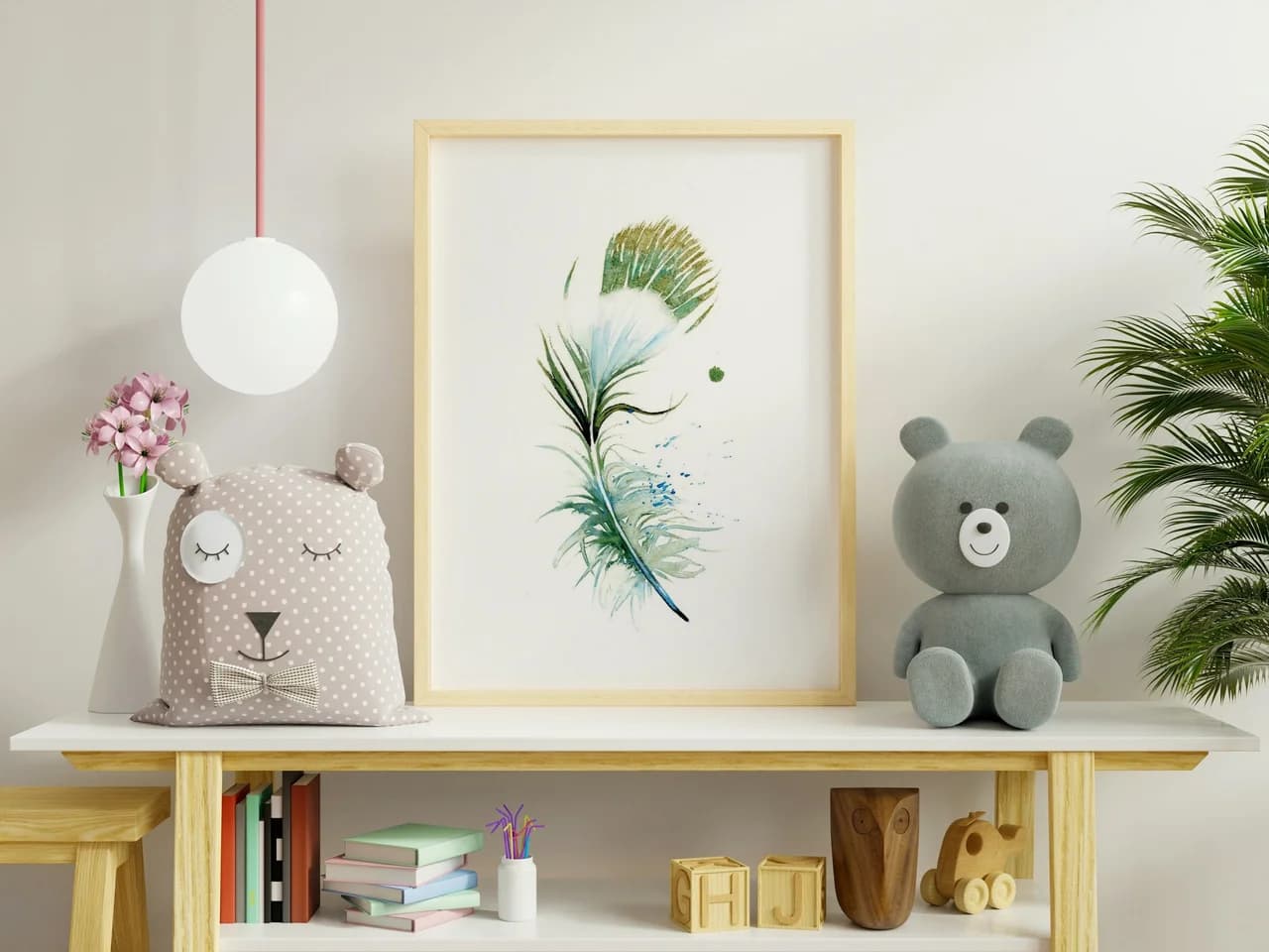 Hummingbird shown in a room setting