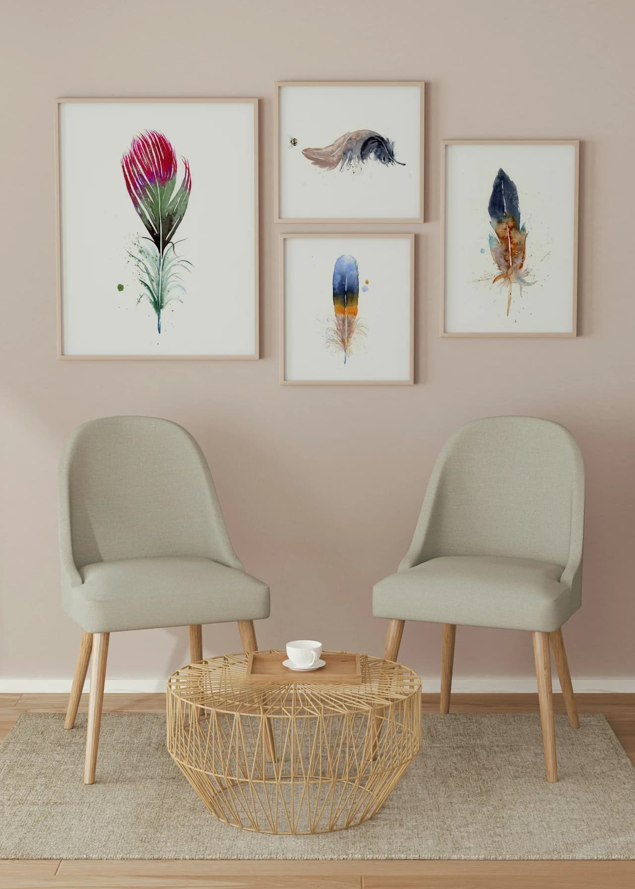 Hummingbird shown in a room setting