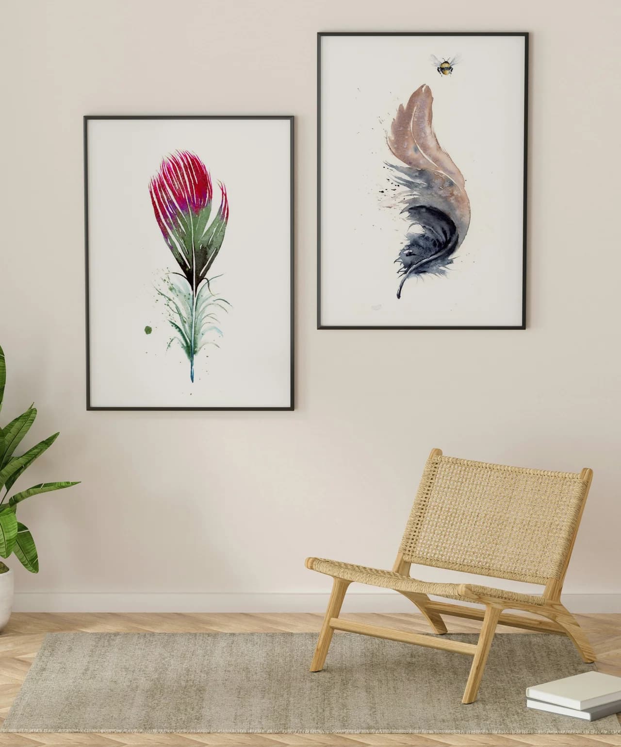 Hummingbird shown in a room setting