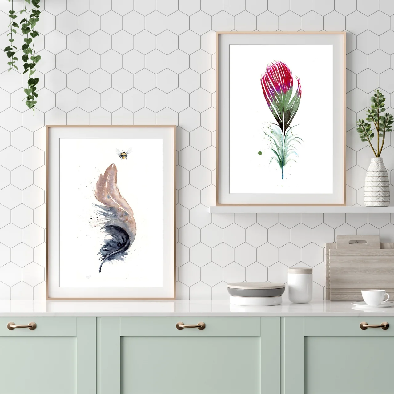 Hummingbird shown in a room setting
