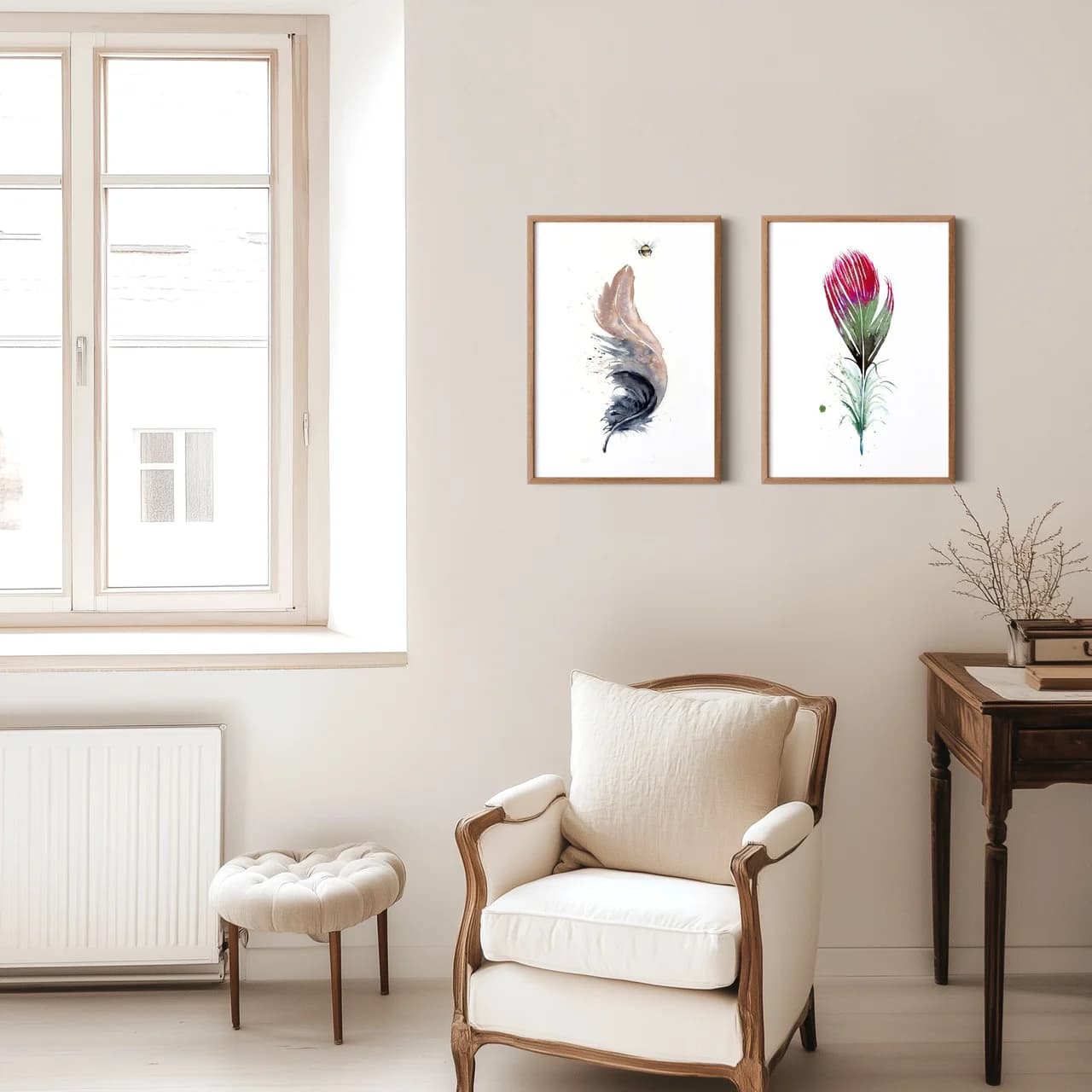 Hummingbird shown in a room setting