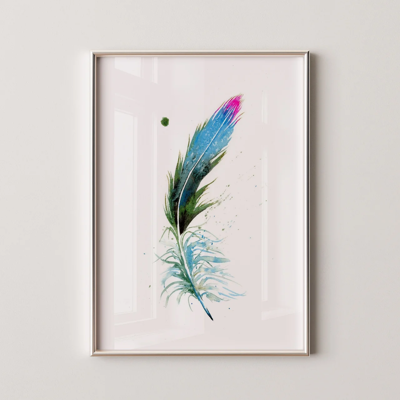 Hummingbird shown in a room setting