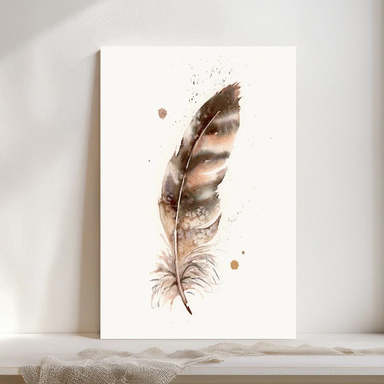 Hawk shown in a room setting