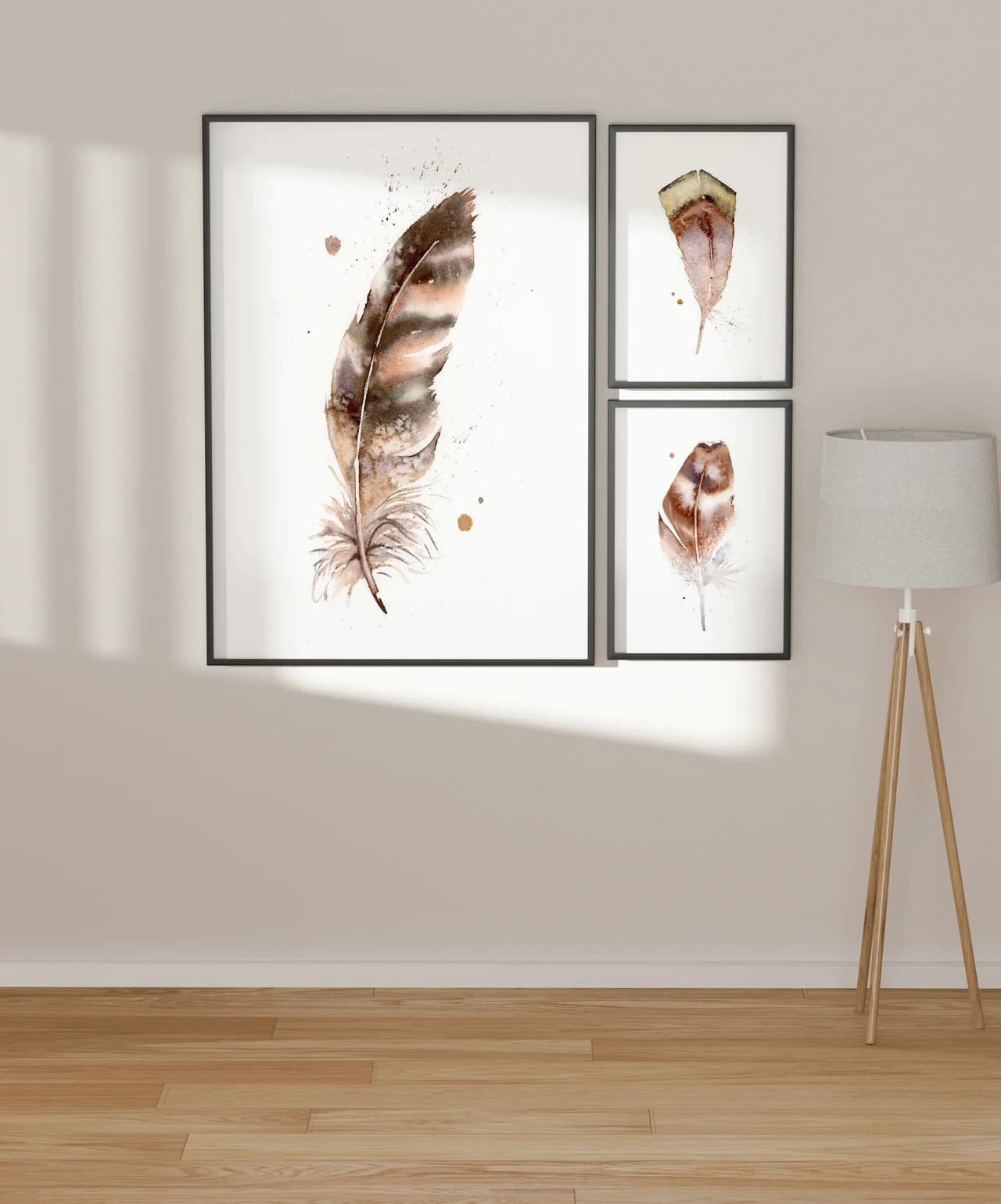 Hawk shown in a room setting