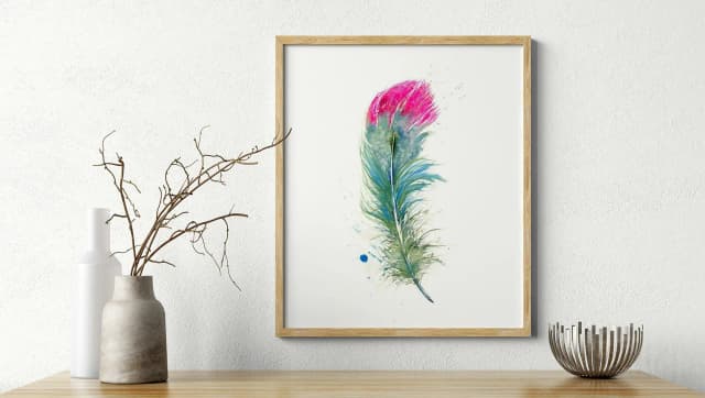 Hummingbird shown in a room setting