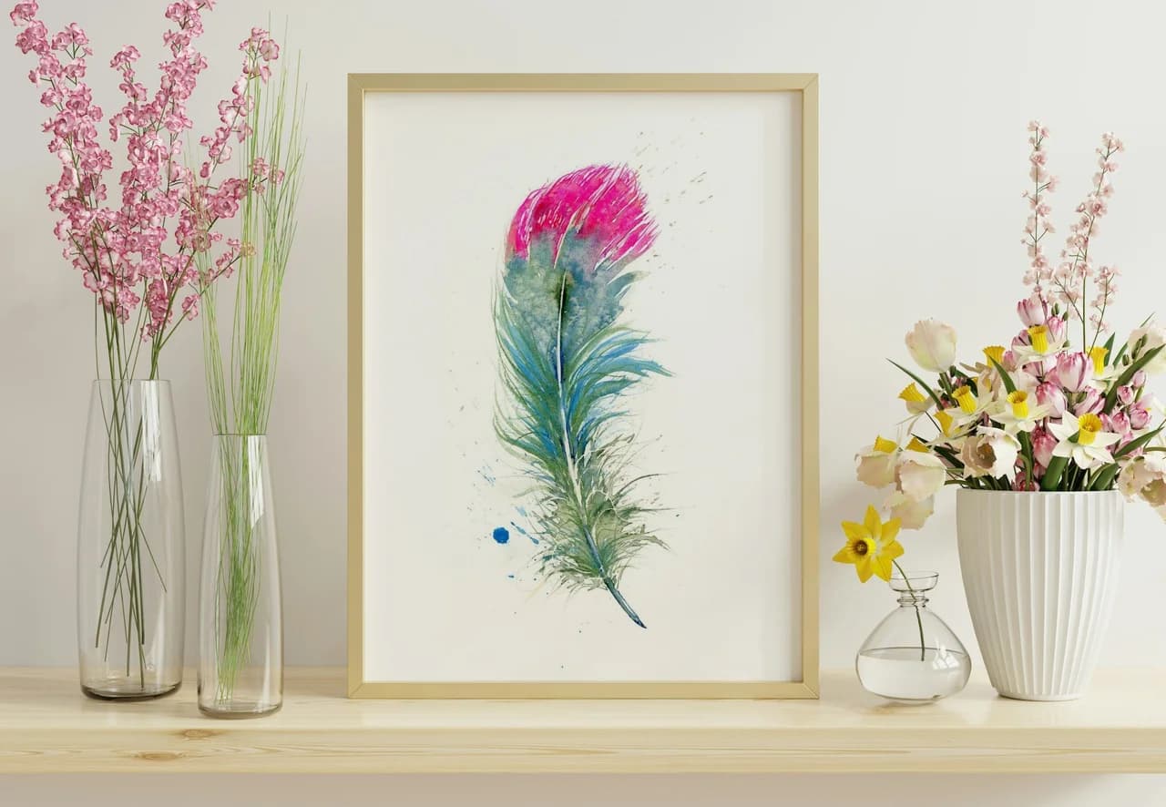Hummingbird shown in a room setting