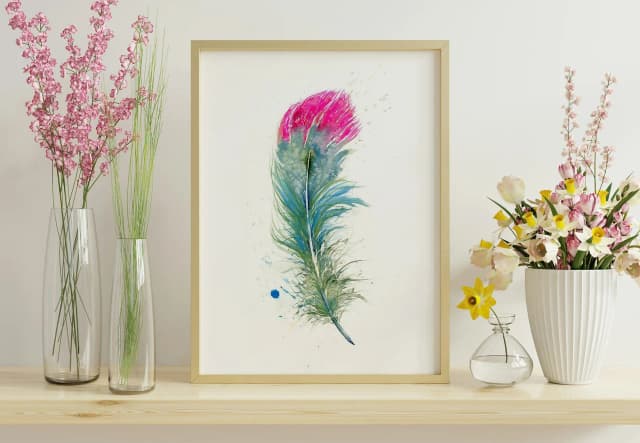 Hummingbird shown in a room setting