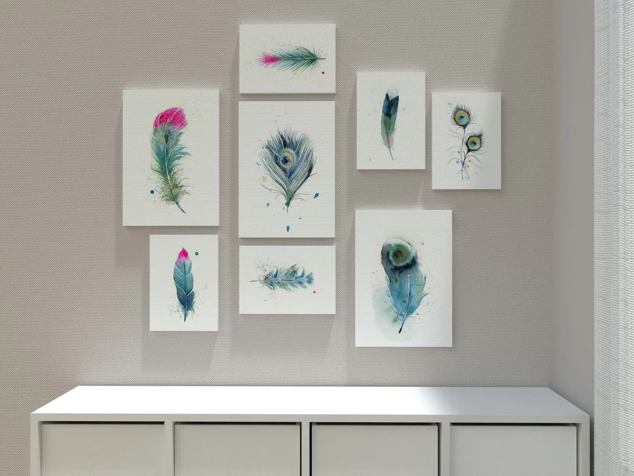 Hummingbird shown in a room setting