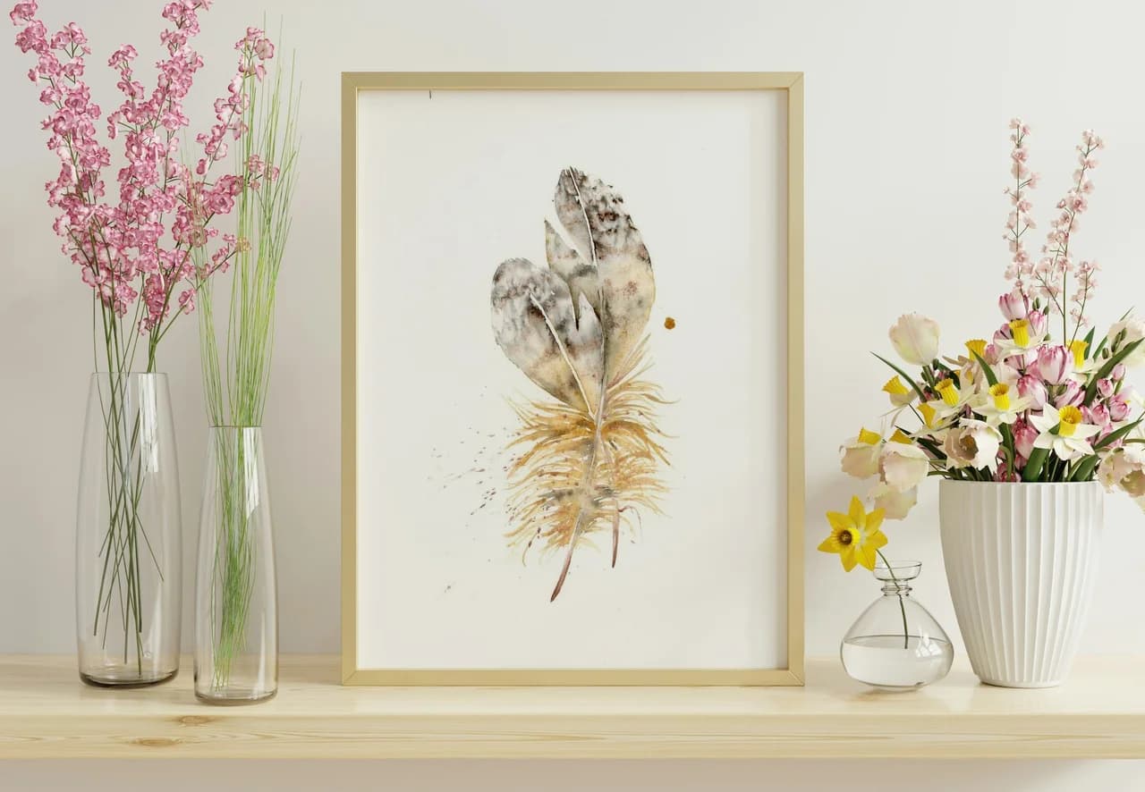 Owl shown in a room setting