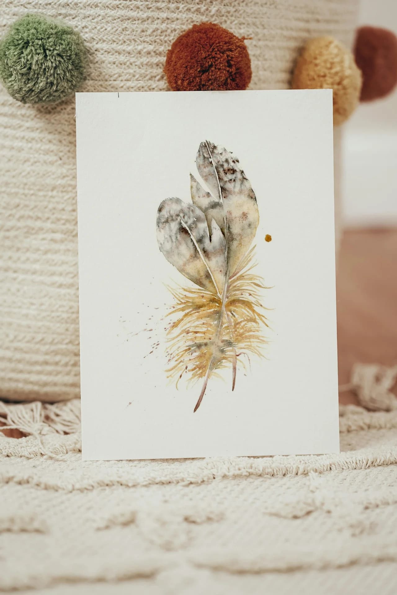 Owl shown in a room setting