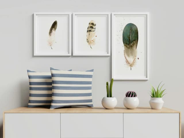 Duck shown in a room setting