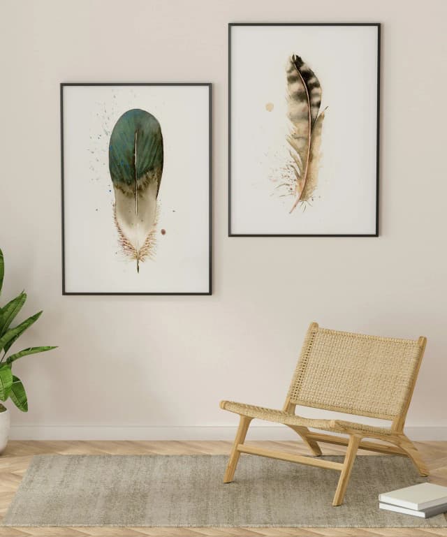 Duck shown in a room setting
