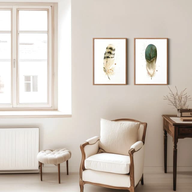 Duck shown in a room setting