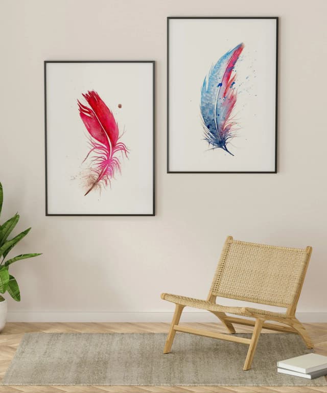 Cardinal shown in a room setting