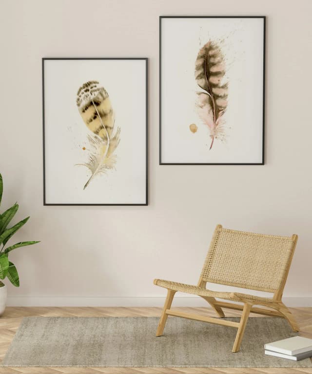Owl shown in a room setting