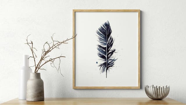 Crow shown in a room setting