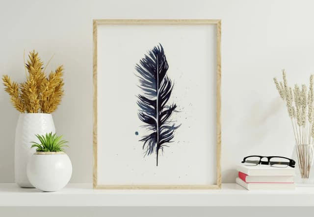 Crow shown in a room setting
