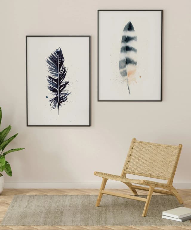 Crow shown in a room setting