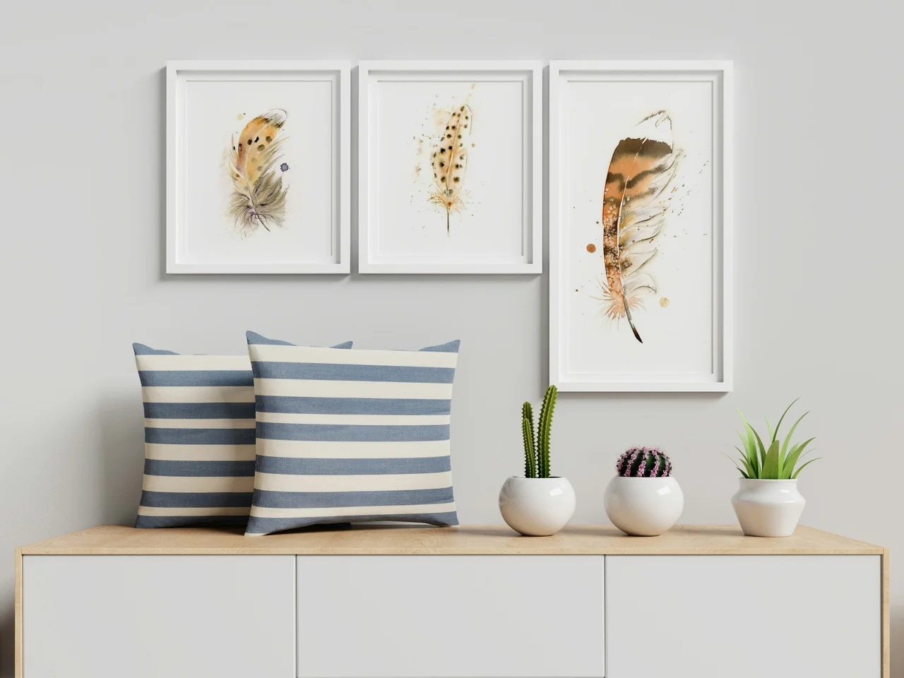 Red Tailed Hawk shown in a room setting