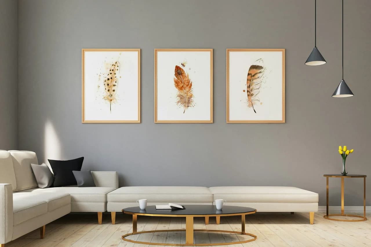 Red Tailed Hawk shown in a room setting