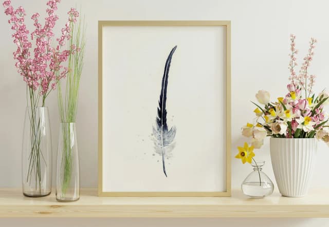 Cooper's Hawk shown in a room setting