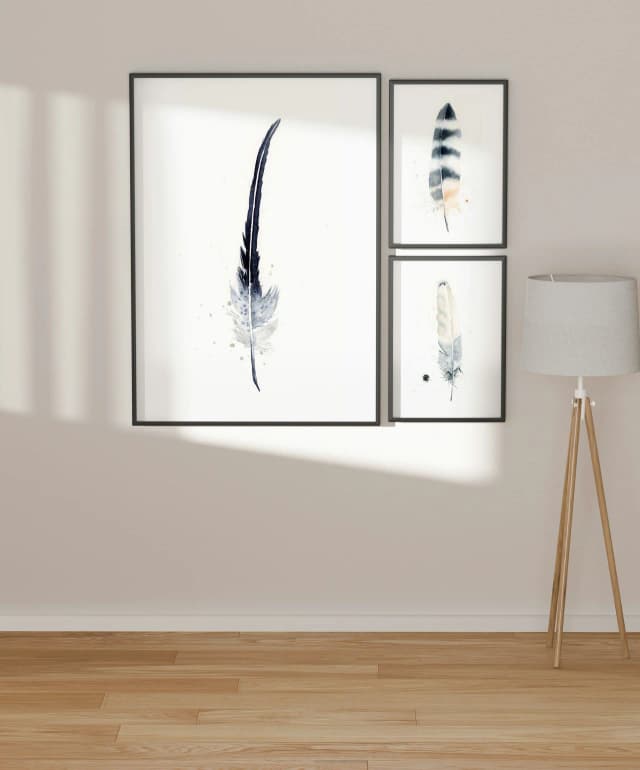 Cooper's Hawk shown in a room setting