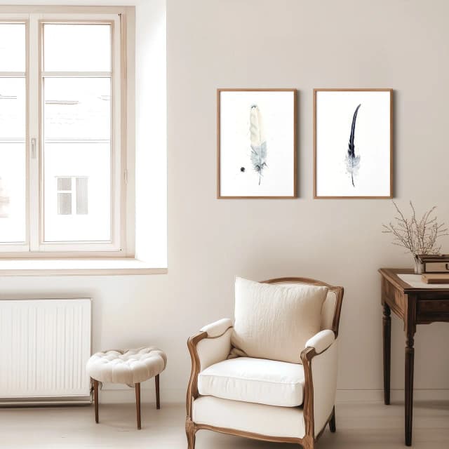 Cooper's Hawk shown in a room setting