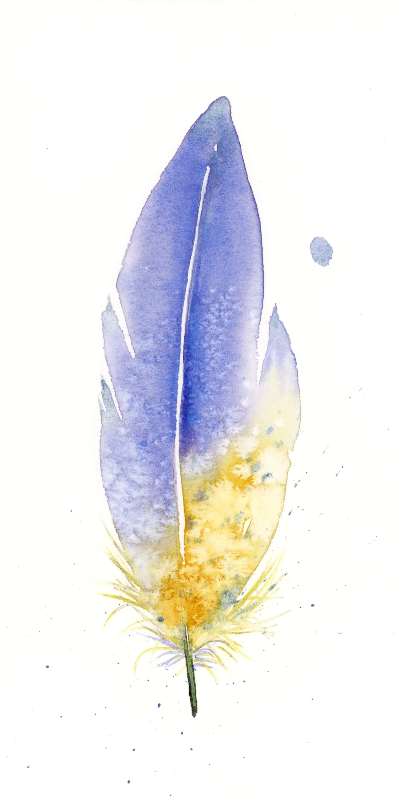 Aster Flower — watercolor by Shayna Larsen