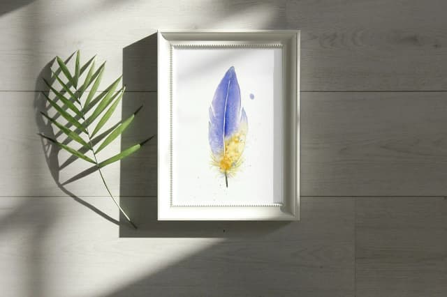 Aster Flower shown in a room setting