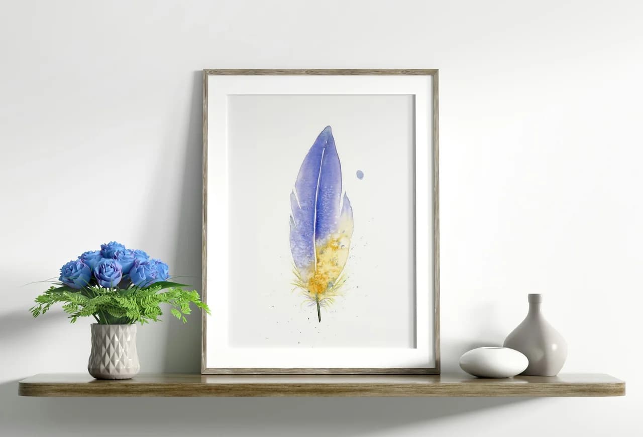 Aster Flower shown in a room setting
