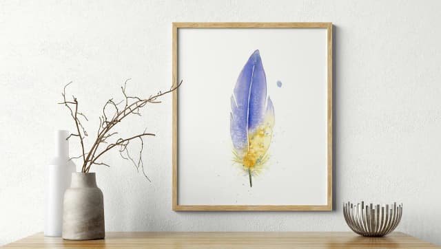 Aster Flower shown in a room setting