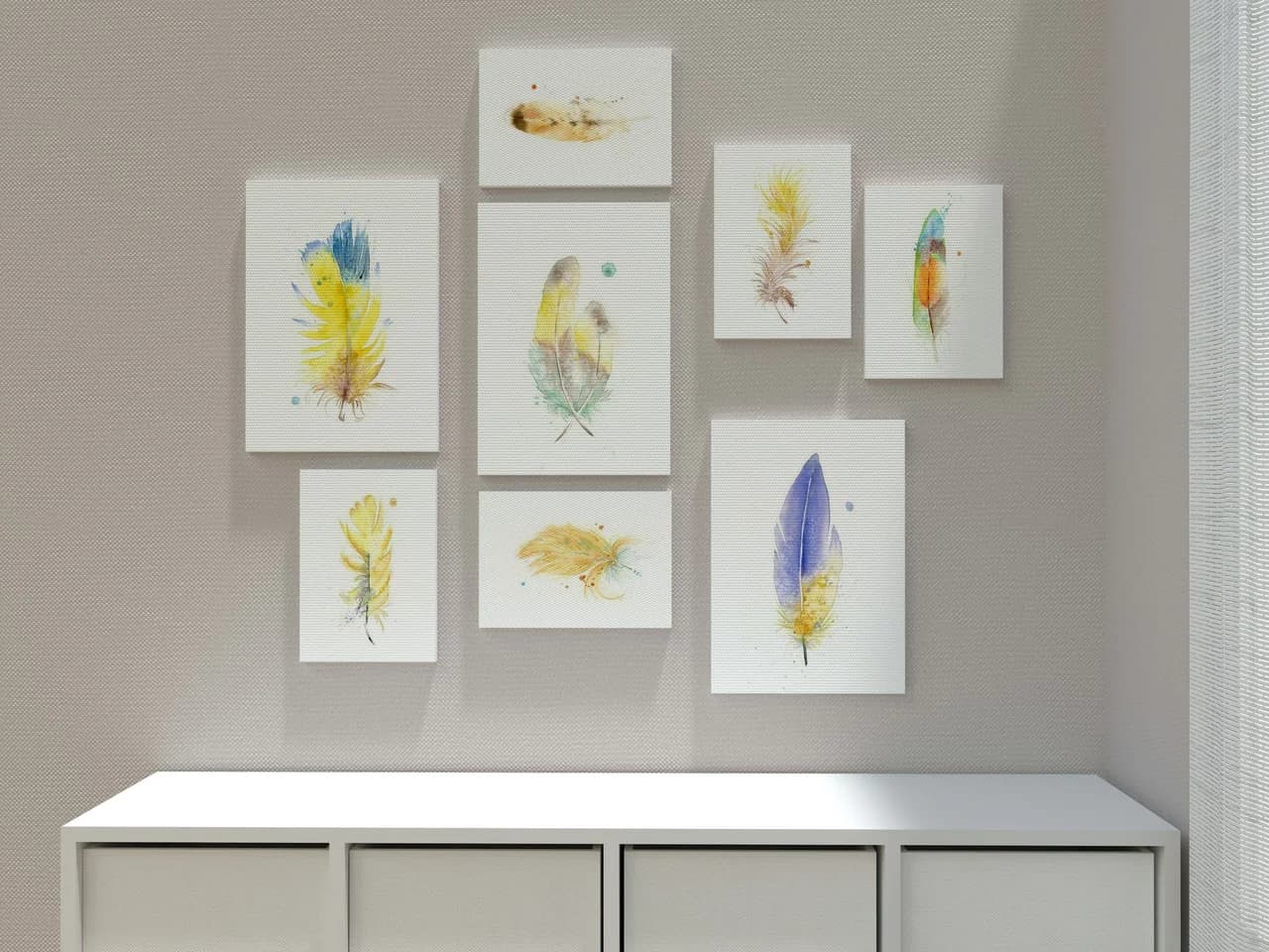 Aster Flower shown in a room setting