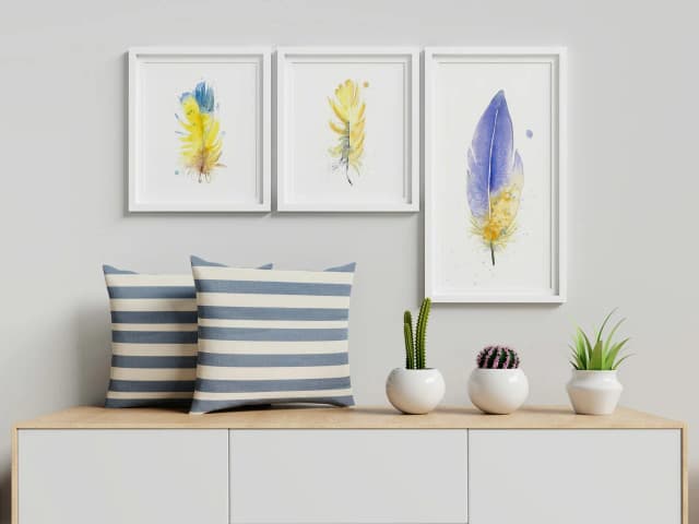 Aster Flower shown in a room setting