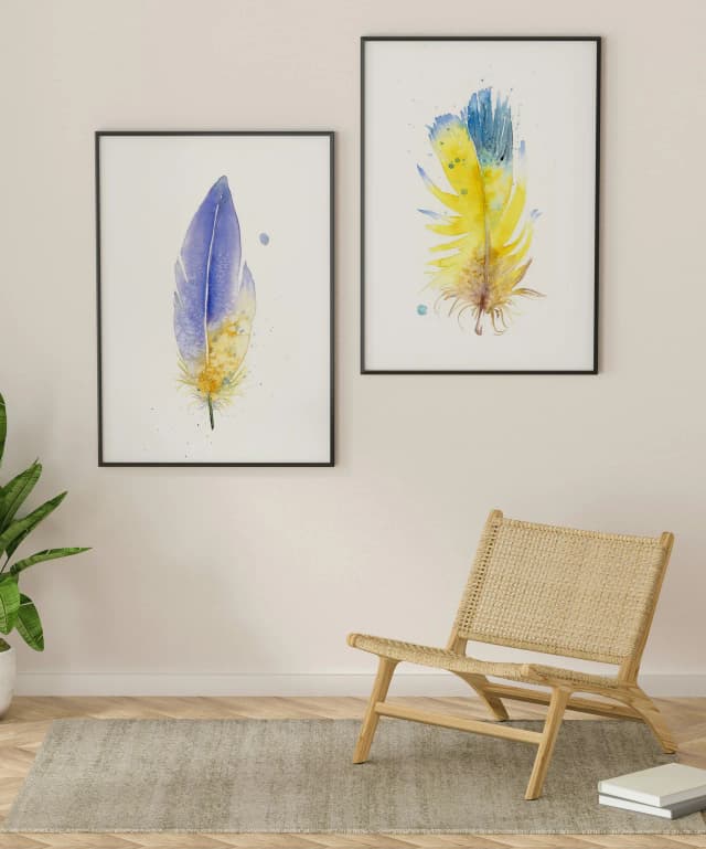Aster Flower shown in a room setting