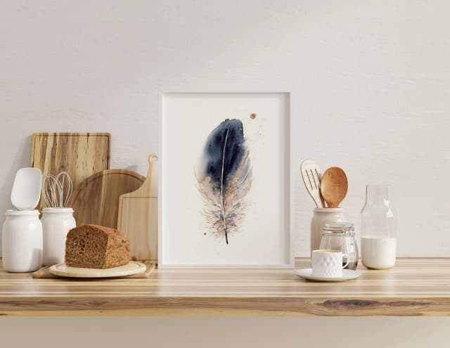 Cooper's Hawk shown in a room setting