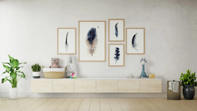 Cooper's Hawk shown in a room setting