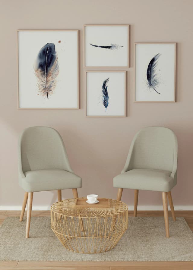Cooper's Hawk shown in a room setting