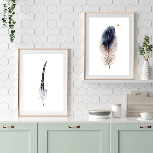 Cooper's Hawk shown in a room setting